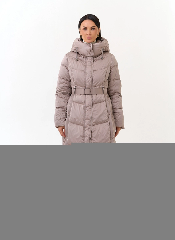 Женский пуховик с капюшоном фото