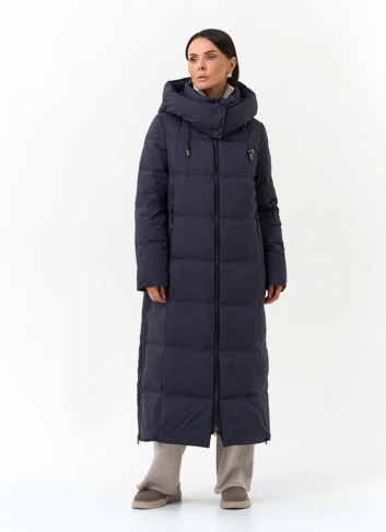 Женский пуховик с капюшоном фото