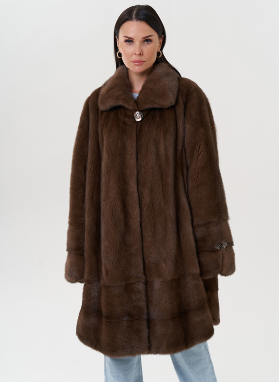 Женская шуба из меха норки