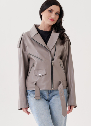 Женская куртка косуха из эко кожи 