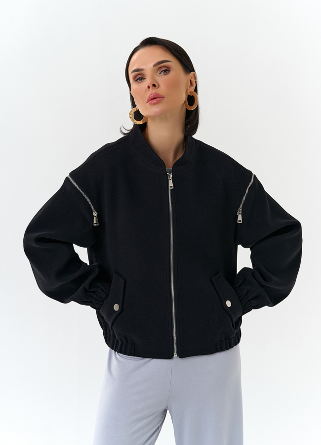 Женское короткое пальто бомбер модель № 32682 универмаг малина