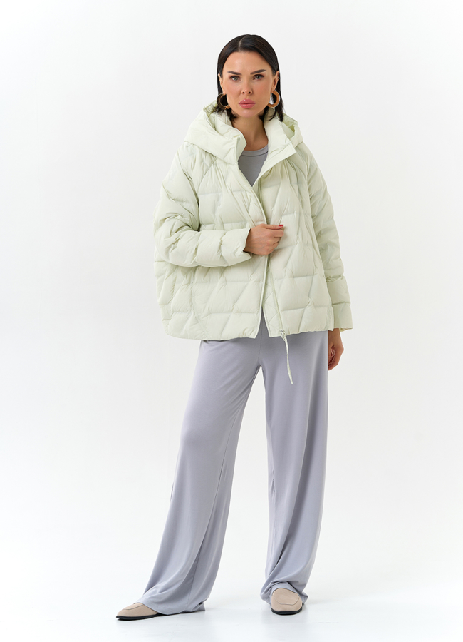 Женская куртка с капюшоном  модель № 32663 в рассрочку