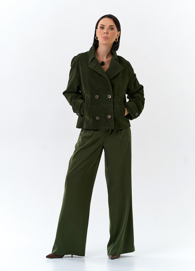 Женская куртка из натуральной замши модель № 32524 универмаг малина