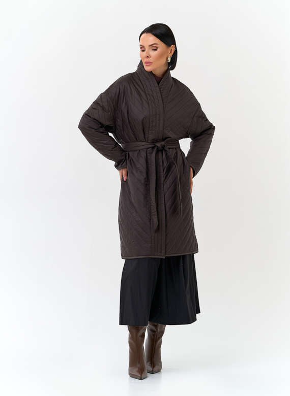 Женская удлиненная куртка кимоно