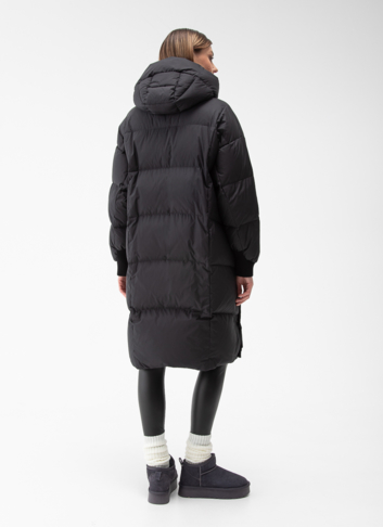 Женский пуховик с капюшоном 