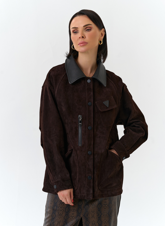 Женская куртка из натуральной замши