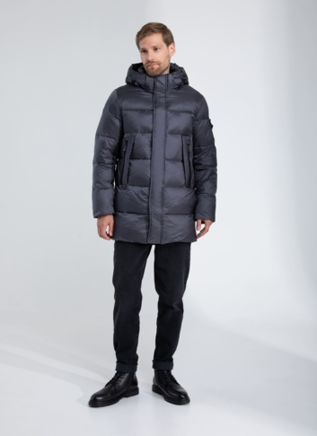 Пуховик мужской с капюшоном 