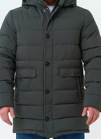 Мужской пуховик с капюшоном фото